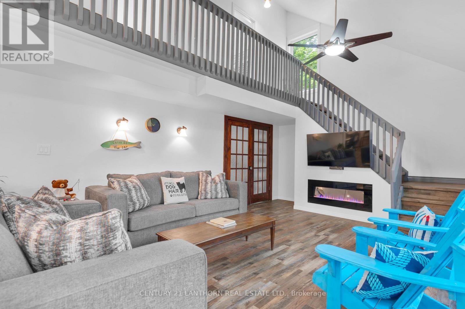 135 Camp Lane, Tweed (Hungerford (Twp)), ON - Indoor Photo Showing Living Room With Fireplace