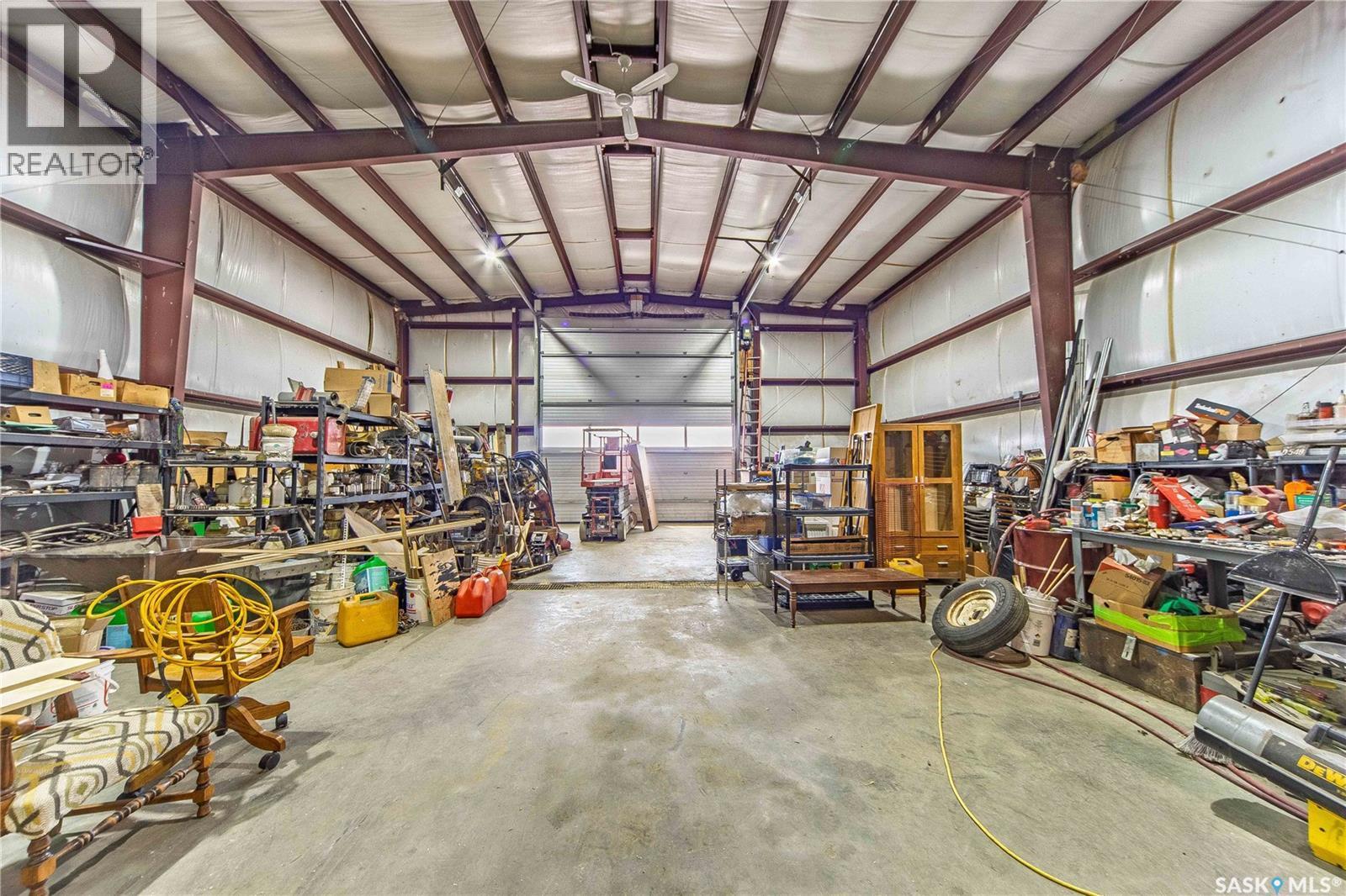 Lajoie Acreage Near Borden, Borden, SK - Indoor Photo Showing Garage