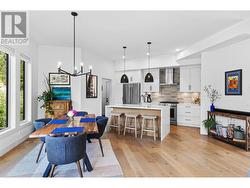 Open dining room and kitchen -