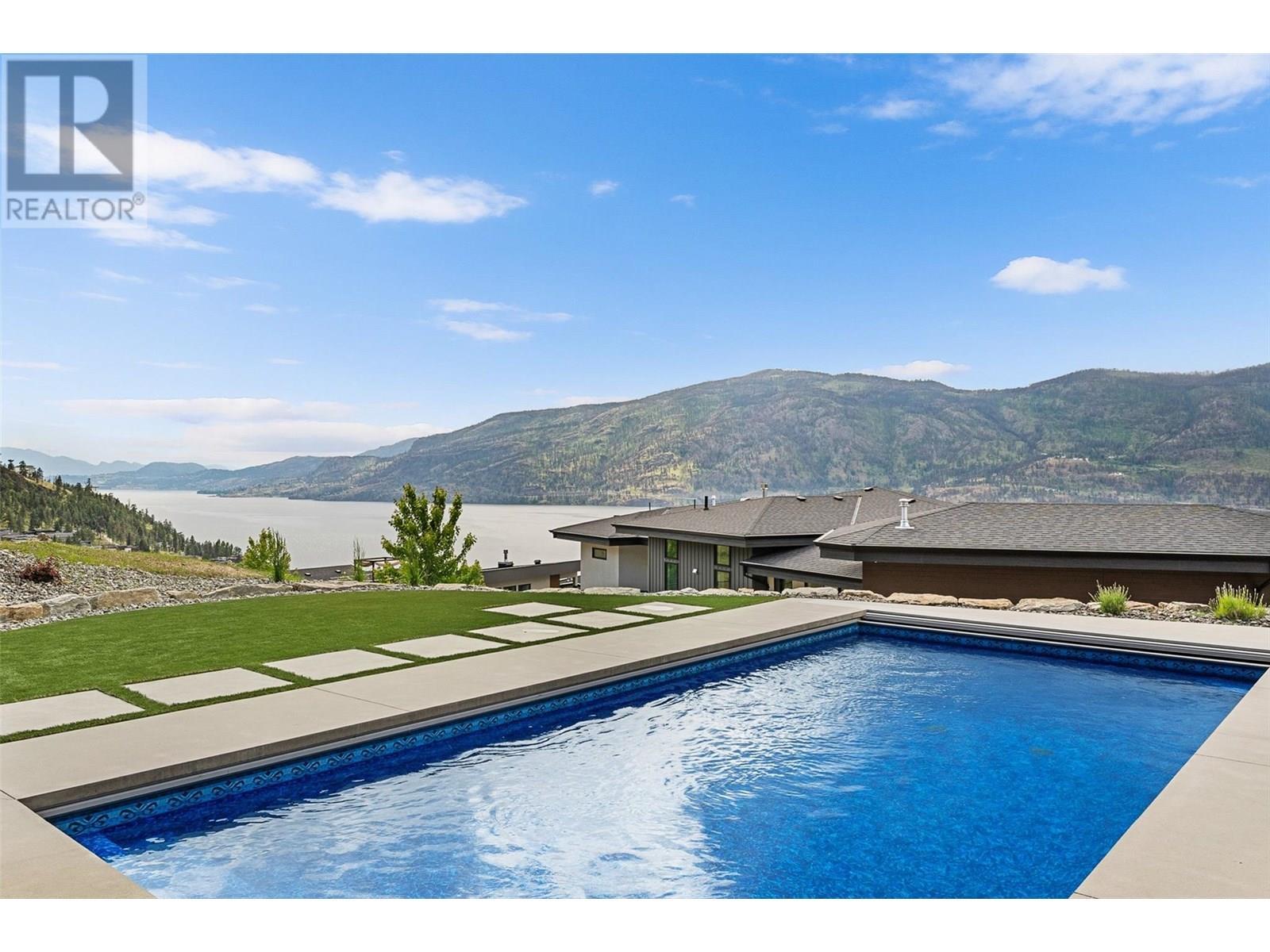 3645 Mckinley Beach Drive, Kelowna, BC - Outdoor With In Ground Pool With View