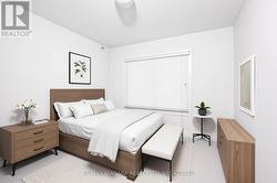 virtually staged bed -