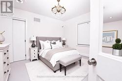 virtually staged bed -