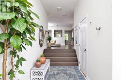 virtually staged foyer -