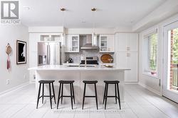 virtually staged kitchen -