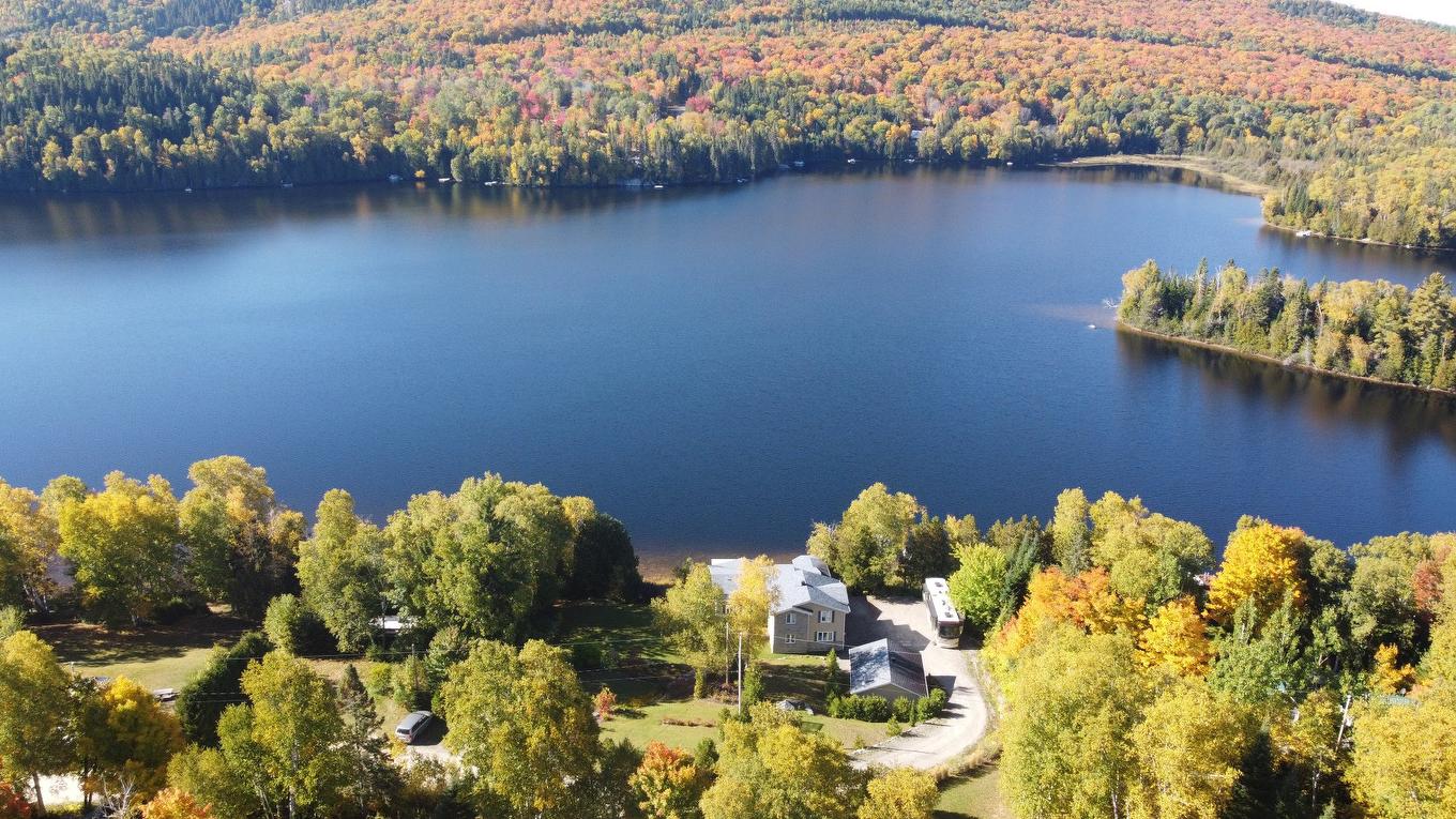 Aerial photo - 471 Ch. Des Pins, Saint-Zénon, QC - Outdoor With Body Of Water With View