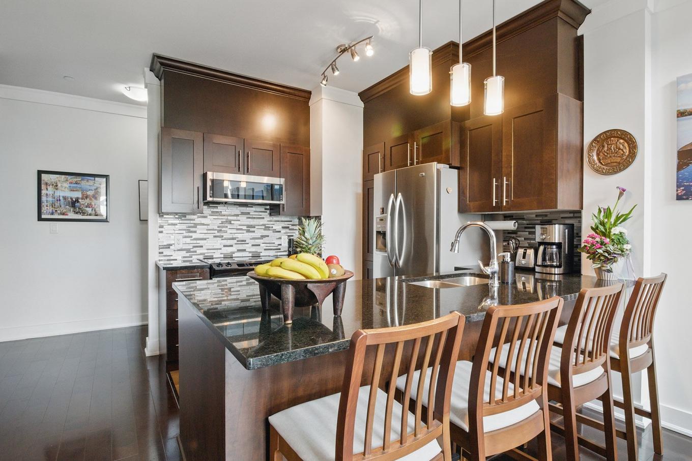 Vue d'ensemble - 702-1180 Ch. D'Aylmer, Gatineau (Aylmer), QC - Indoor Photo Showing Kitchen With Upgraded Kitchen