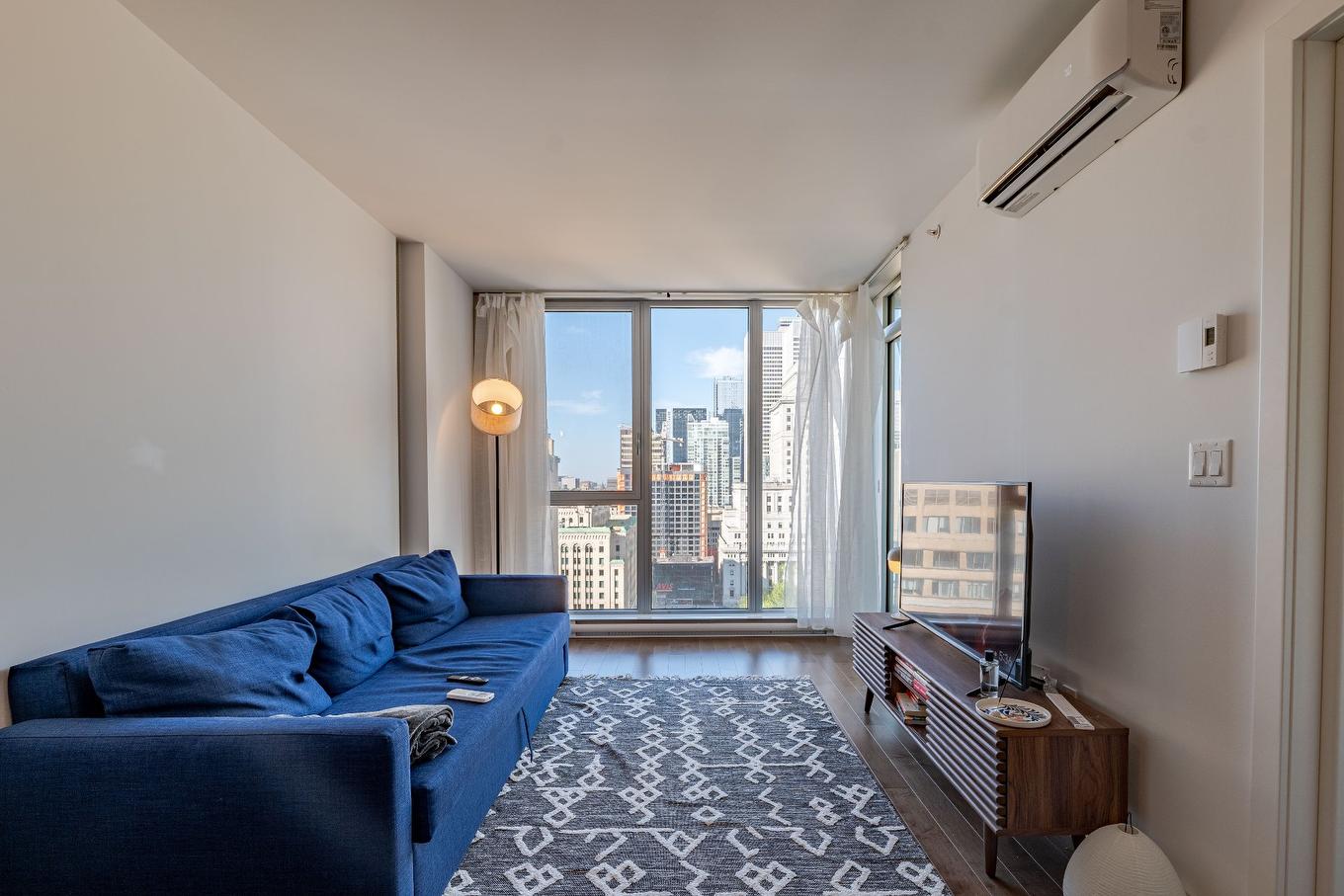 Living room - 1907-1239 Rue Drummond, Montréal (Ville-Marie), QC - Indoor Photo Showing Living Room