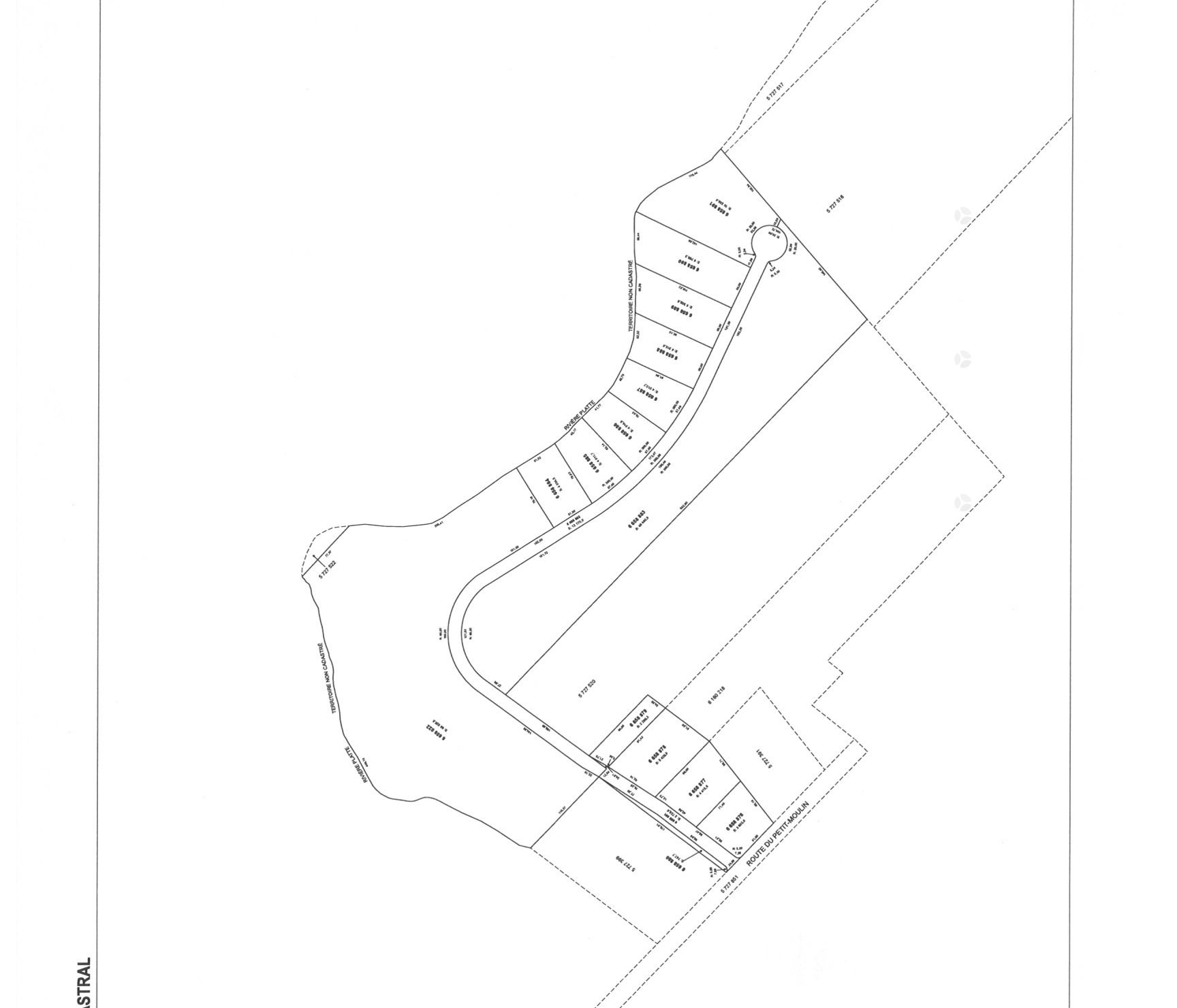 Plan (croquis) - Rang 2, Saint-Bruno-De-Kamouraska, QC