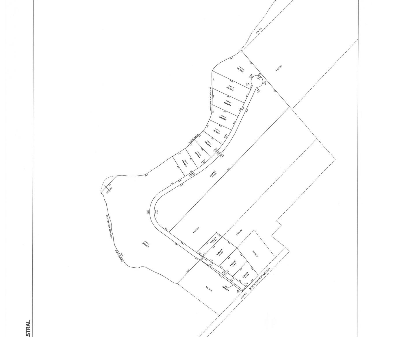 Plan (croquis) - Rang 2, Saint-Bruno-De-Kamouraska, QC