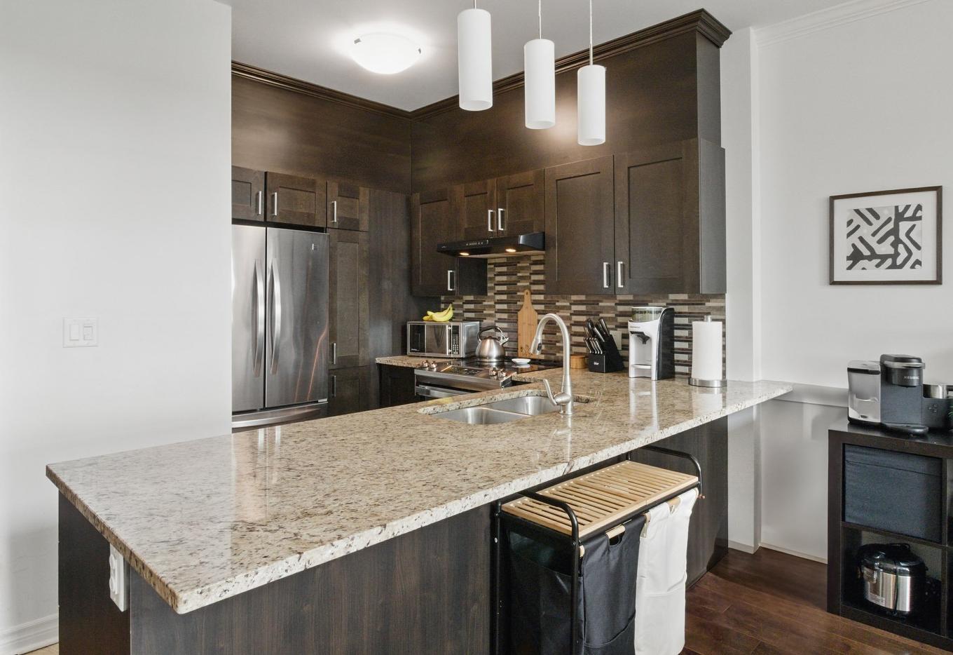 Cuisine - 709-1180 Ch. D'Aylmer, Gatineau (Aylmer), QC - Indoor Photo Showing Kitchen With Double Sink With Upgraded Kitchen