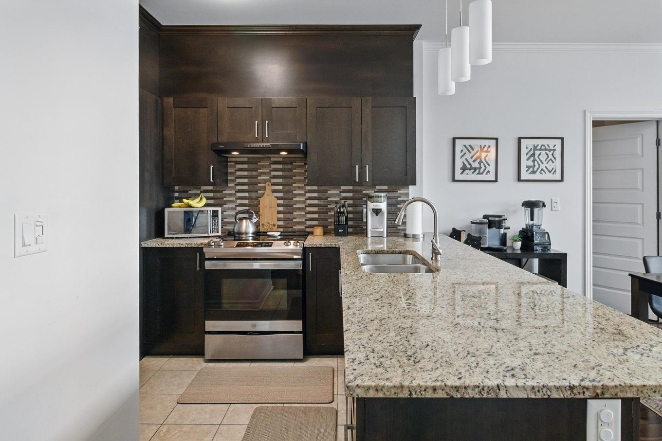 Cuisine - 709-1180 Ch. D'Aylmer, Gatineau (Aylmer), QC - Indoor Photo Showing Kitchen With Double Sink With Upgraded Kitchen
