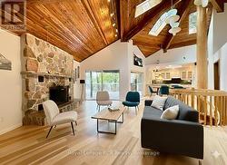 Virtually staged room. -