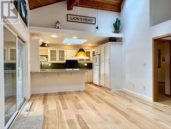 Open dining room area. -