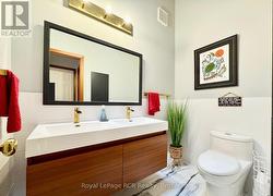 Recently renovated main floor bathroom. -