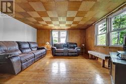 Living Room with wood floors -