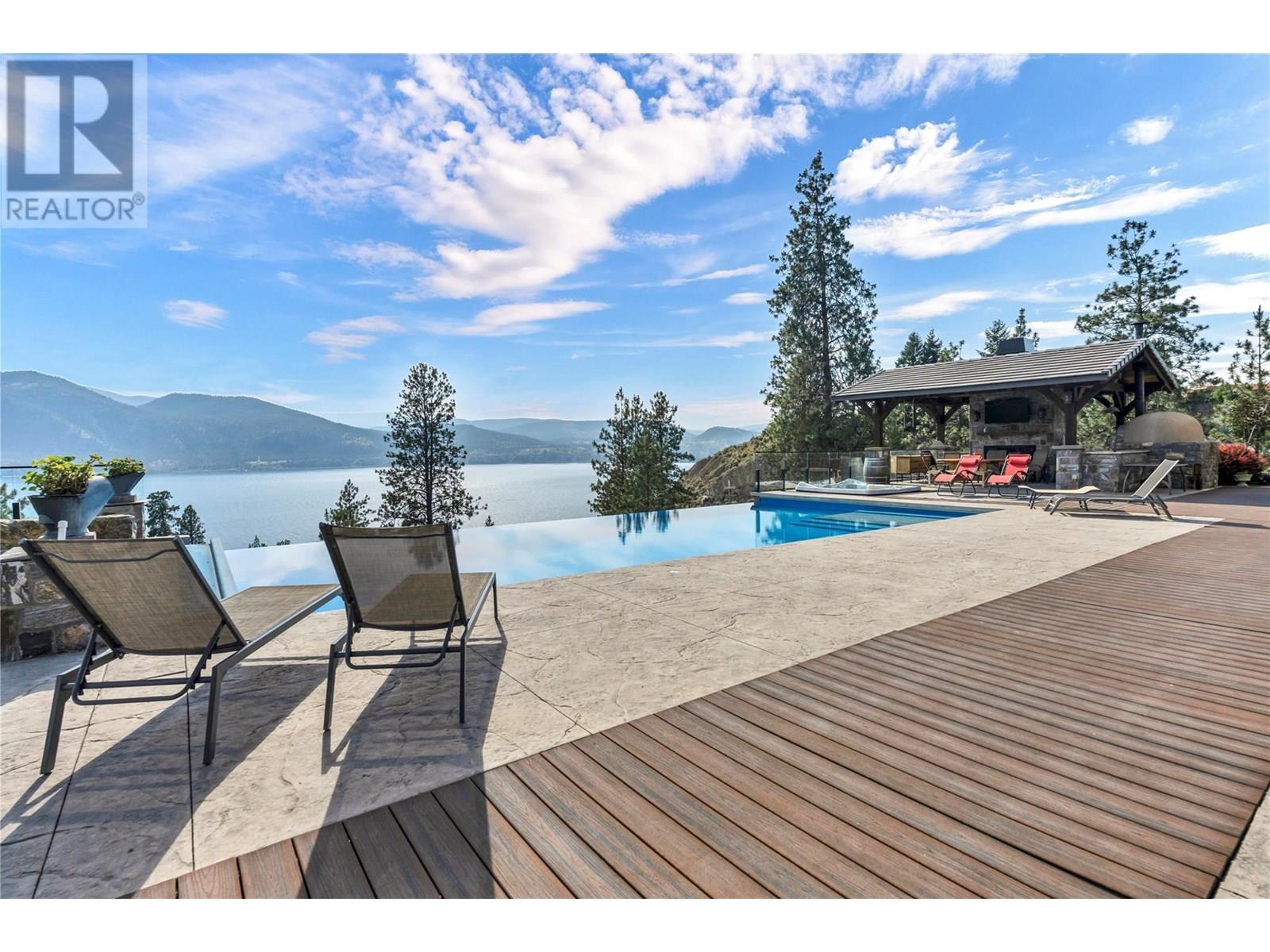 2119 Naramata Road, Naramata, BC - Outdoor With Body Of Water With In Ground Pool With Deck Patio Veranda With View