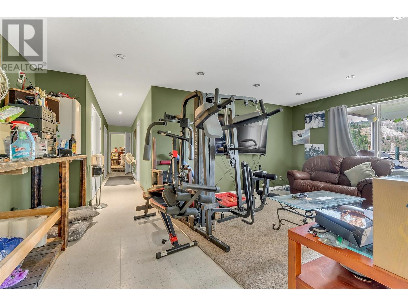 3803 Mclean Creek Road, Okanagan Falls, BC - Indoor Photo Showing Gym Room