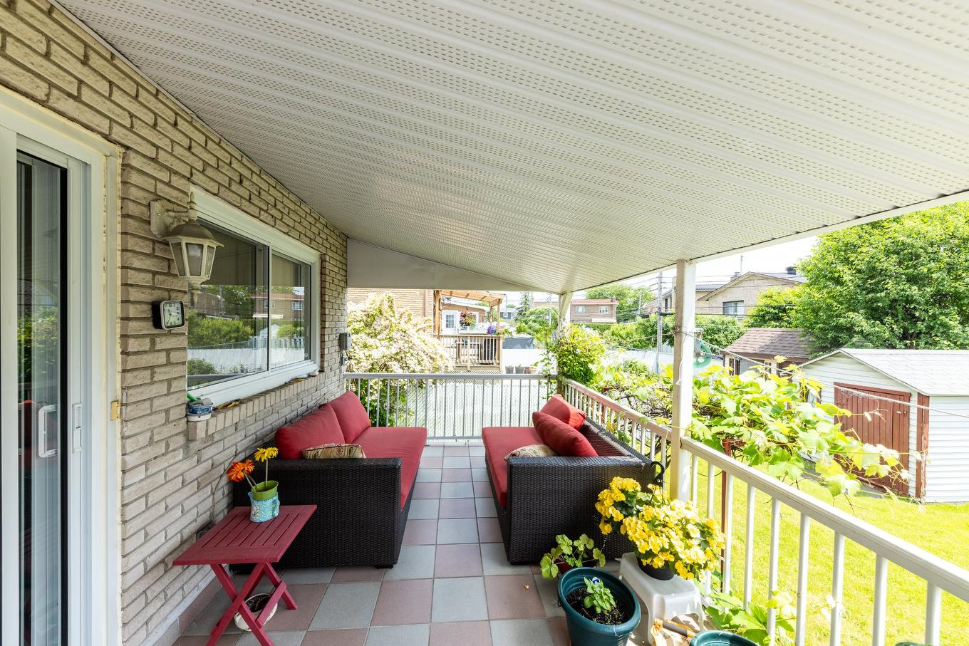 Véranda - 6316 Rue Larrieu, Montréal (Saint-Léonard), QC - Outdoor With Deck Patio Veranda With Exterior