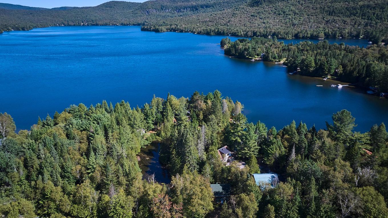 Photo aérienne - 734 Ch. Du Lac-Sylvère, Saint-Donat, QC - Outdoor With Body Of Water With View