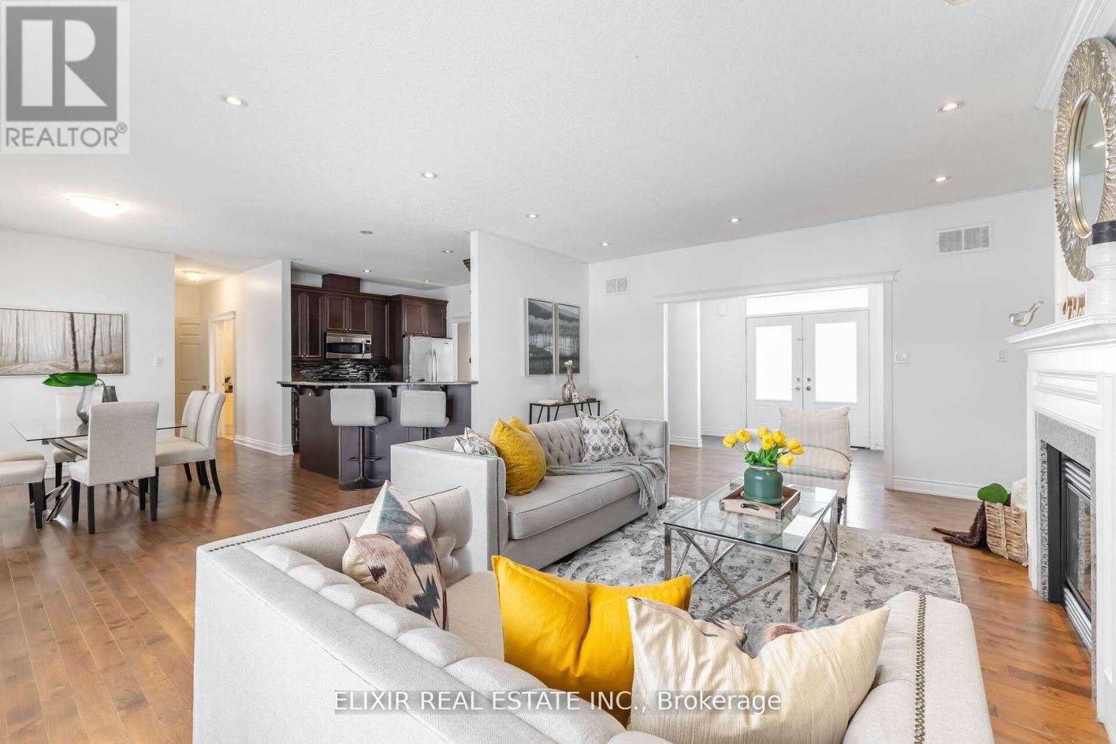 8882 Highway 89, Adjala-Tosorontio, ON - Indoor Photo Showing Living Room With Fireplace