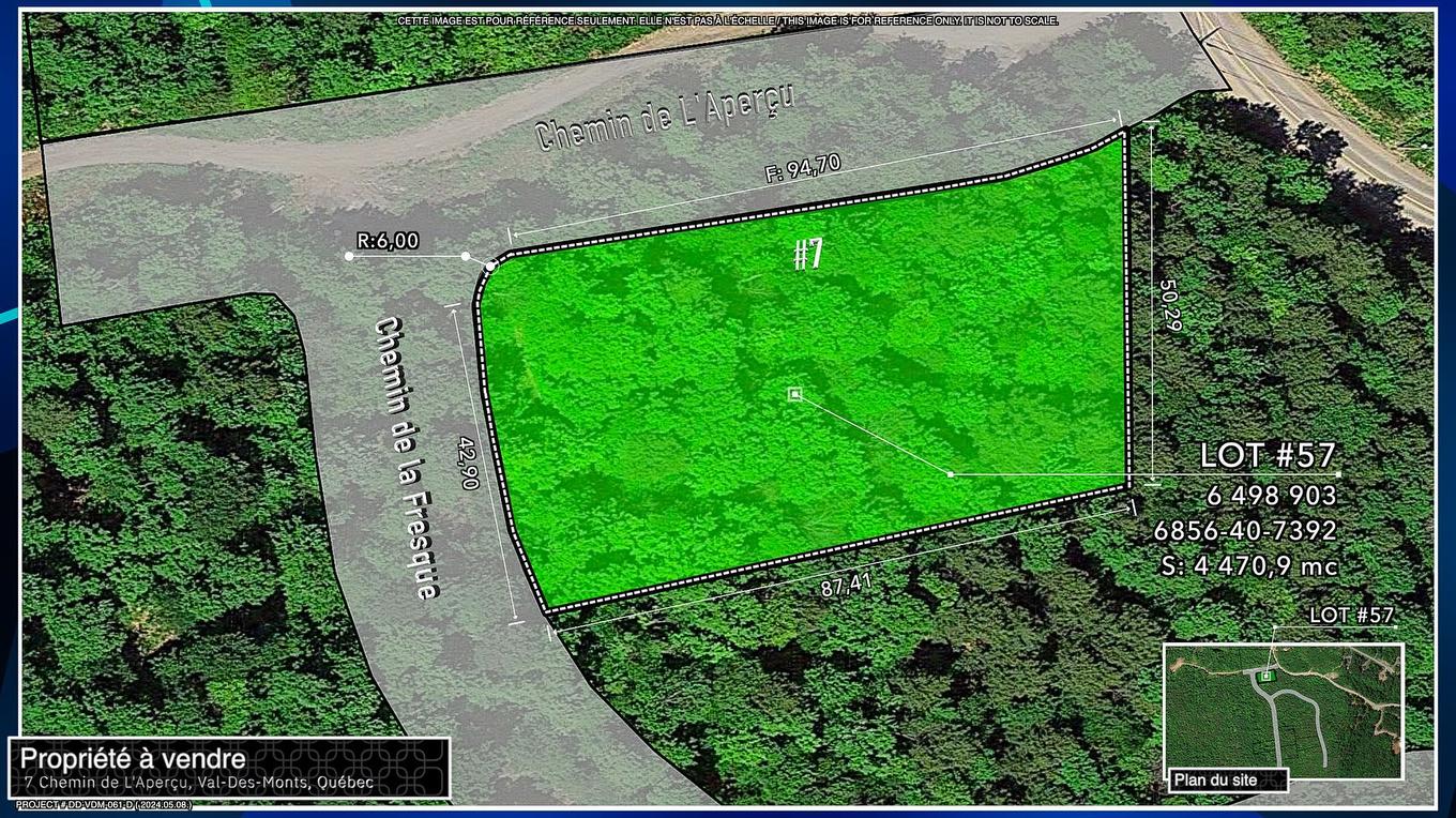 Plan (croquis) - 7 Ch. De L'Aperçu, Val-Des-Monts, QC