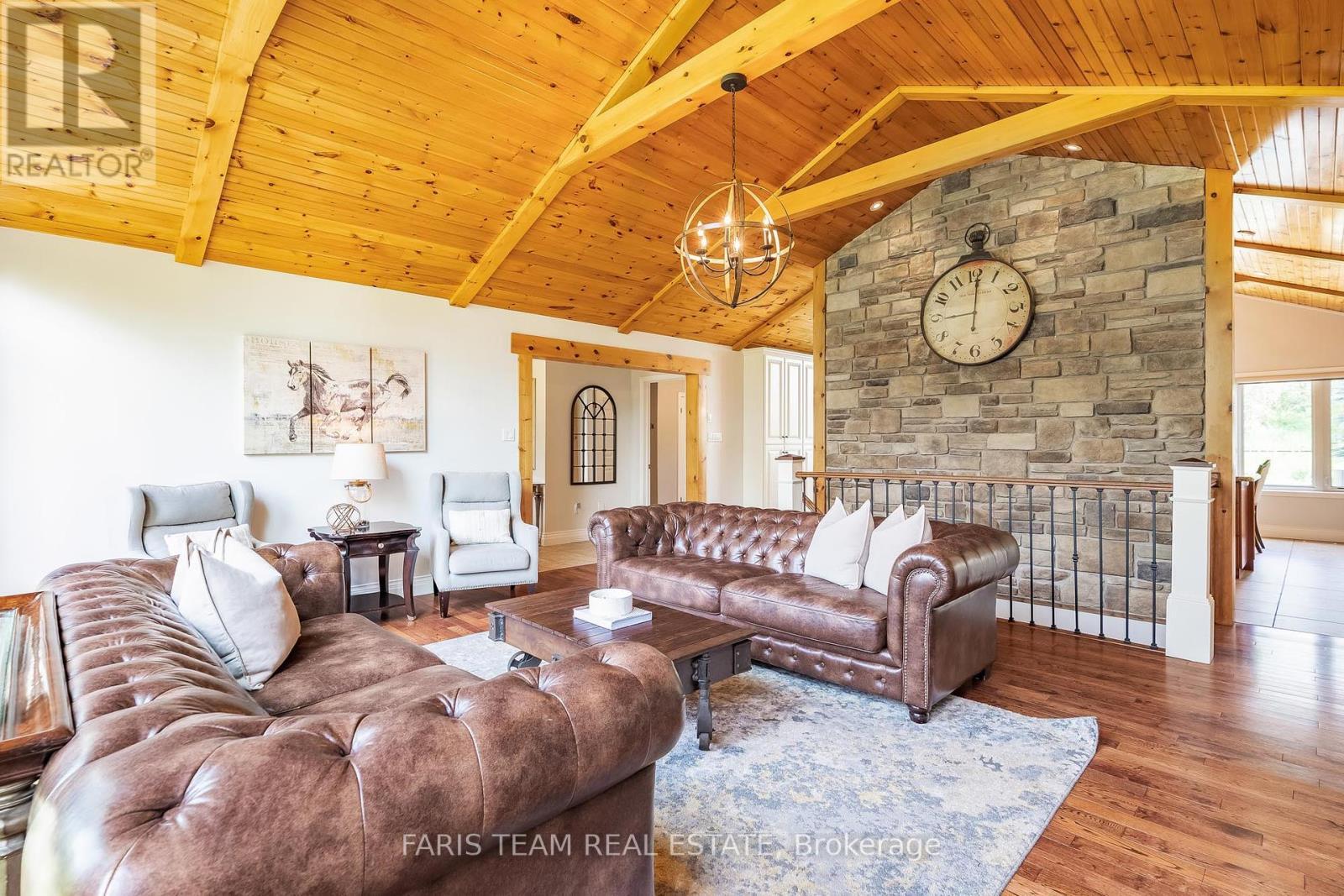 9229 25 Sideroad Adjala, Adjala-Tosorontio, ON - Indoor Photo Showing Living Room With Fireplace