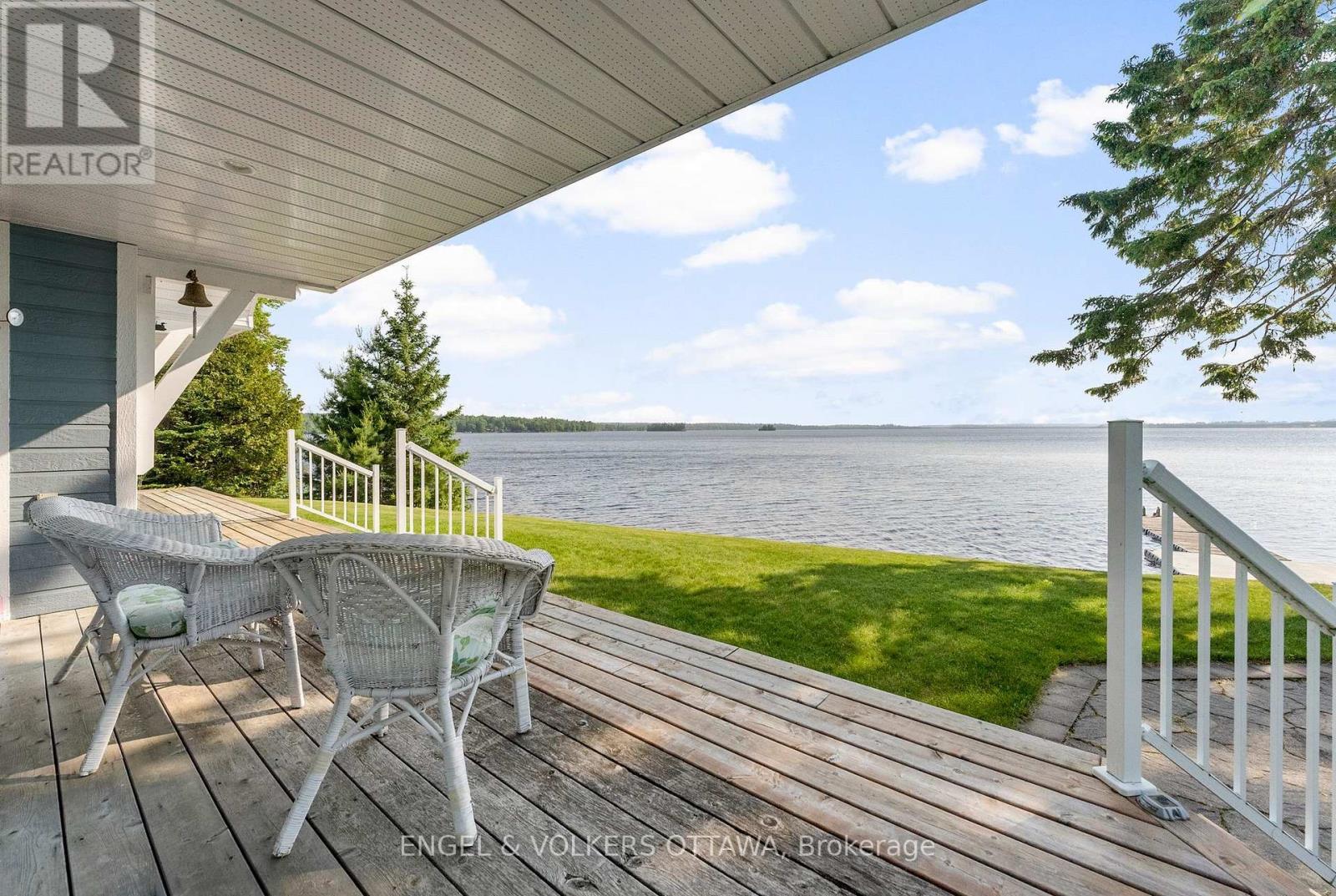 541 Morglan Lane, Greater Madawaska, ON - Outdoor With Body Of Water With Deck Patio Veranda With Exterior