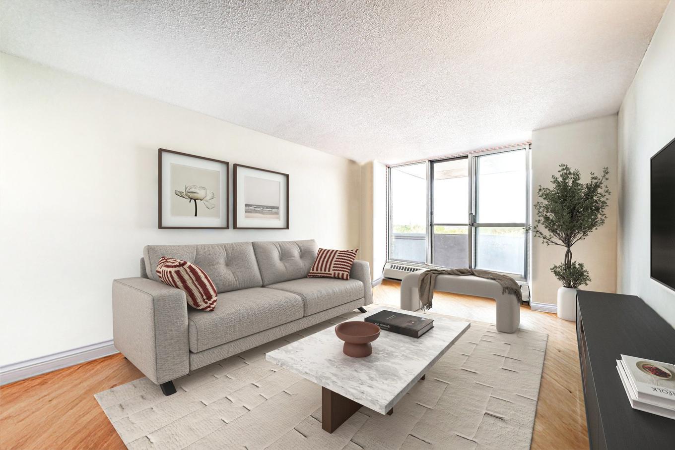 Living room - 714-3535 Av. Papineau, Montréal (Le Plateau-Mont-Royal), QC - Indoor Photo Showing Living Room