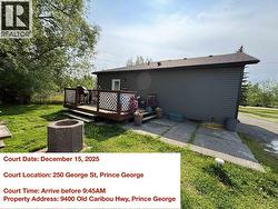 9400 OLD CARIBOO HIGHWAY Prince George, BC V2N 5V2