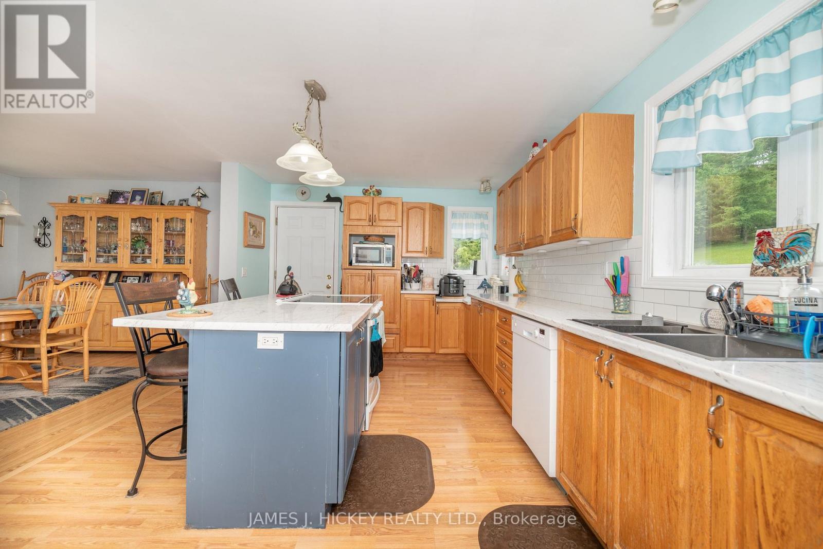 196 Loon Valley Lane, Head, Clara And Maria, ON - Indoor Photo Showing Kitchen With Double Sink