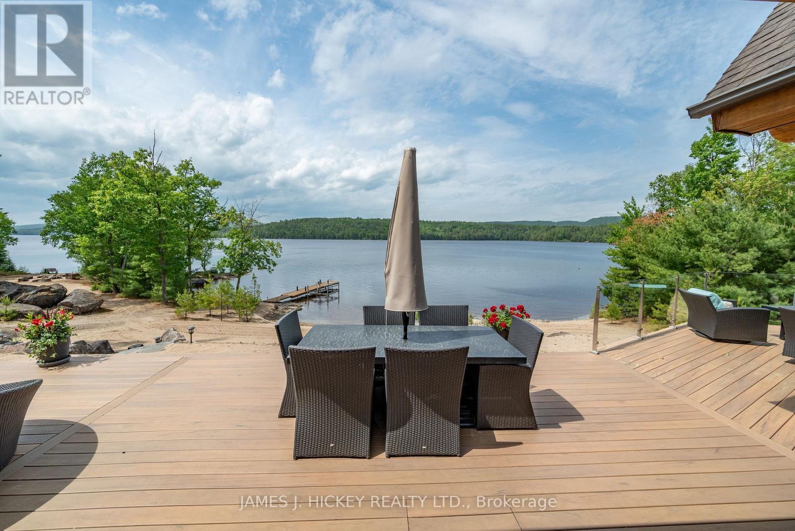 276 Colton Creek Road, Head, Clara And Maria, ON - Outdoor With Body Of Water With Deck Patio Veranda With View