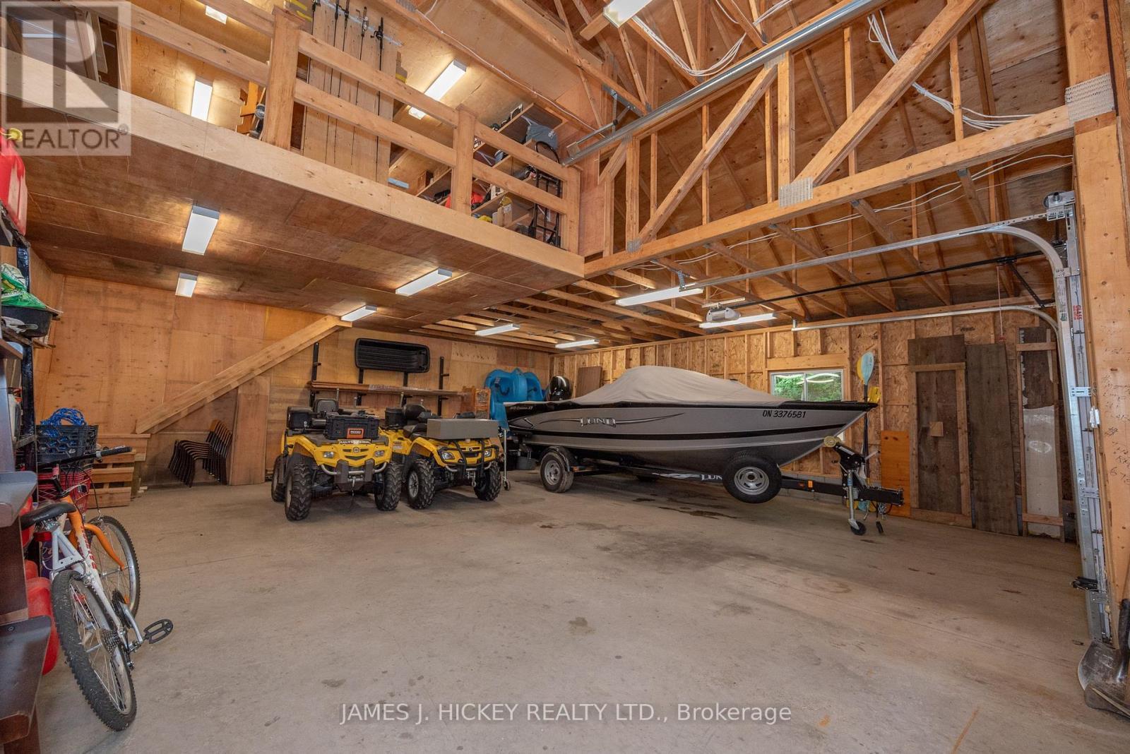 276 Colton Creek Road, Head, Clara And Maria, ON - Indoor Photo Showing Garage