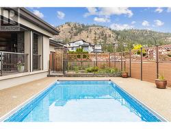 Pool looking back to garden. -