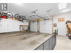 Oversized garage with skylights, pool equipment and great storage. -
