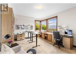 Lower level bedroom 1 (currently crafting room/office) -