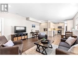 1 bedroom legal suite living room and kitchen. -