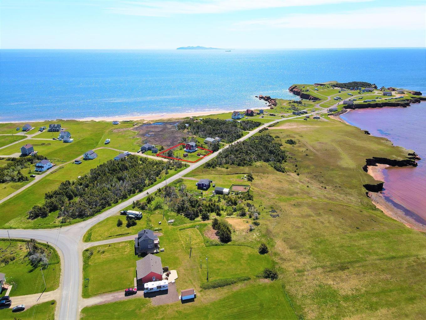 Aerial photo - 25 Ch. Du Camping, Les Îles-De-La-Madeleine, QC - Outdoor With Body Of Water With View