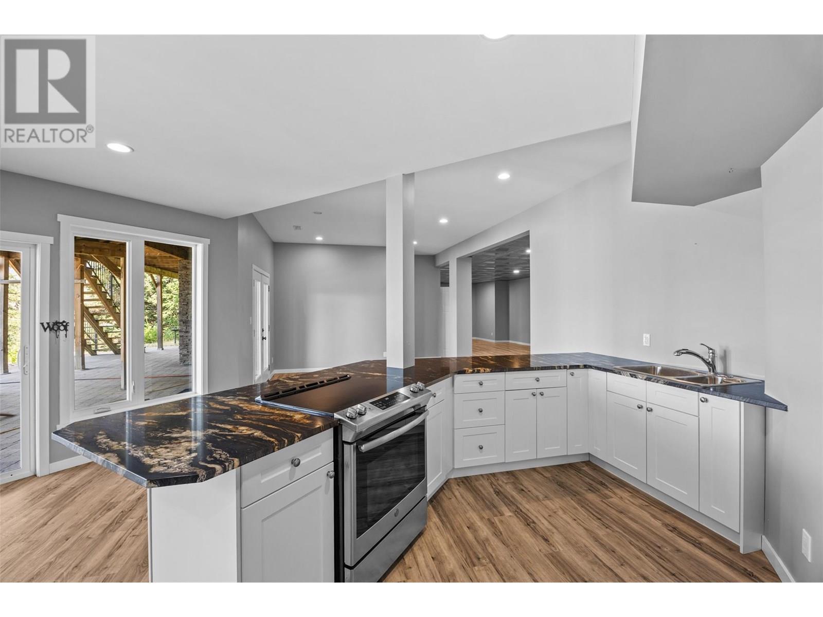 Basement Kitchen - 365 Riverwind Drive, Chase, BC - Indoor Photo Showing Kitchen With Double Sink With Upgraded Kitchen