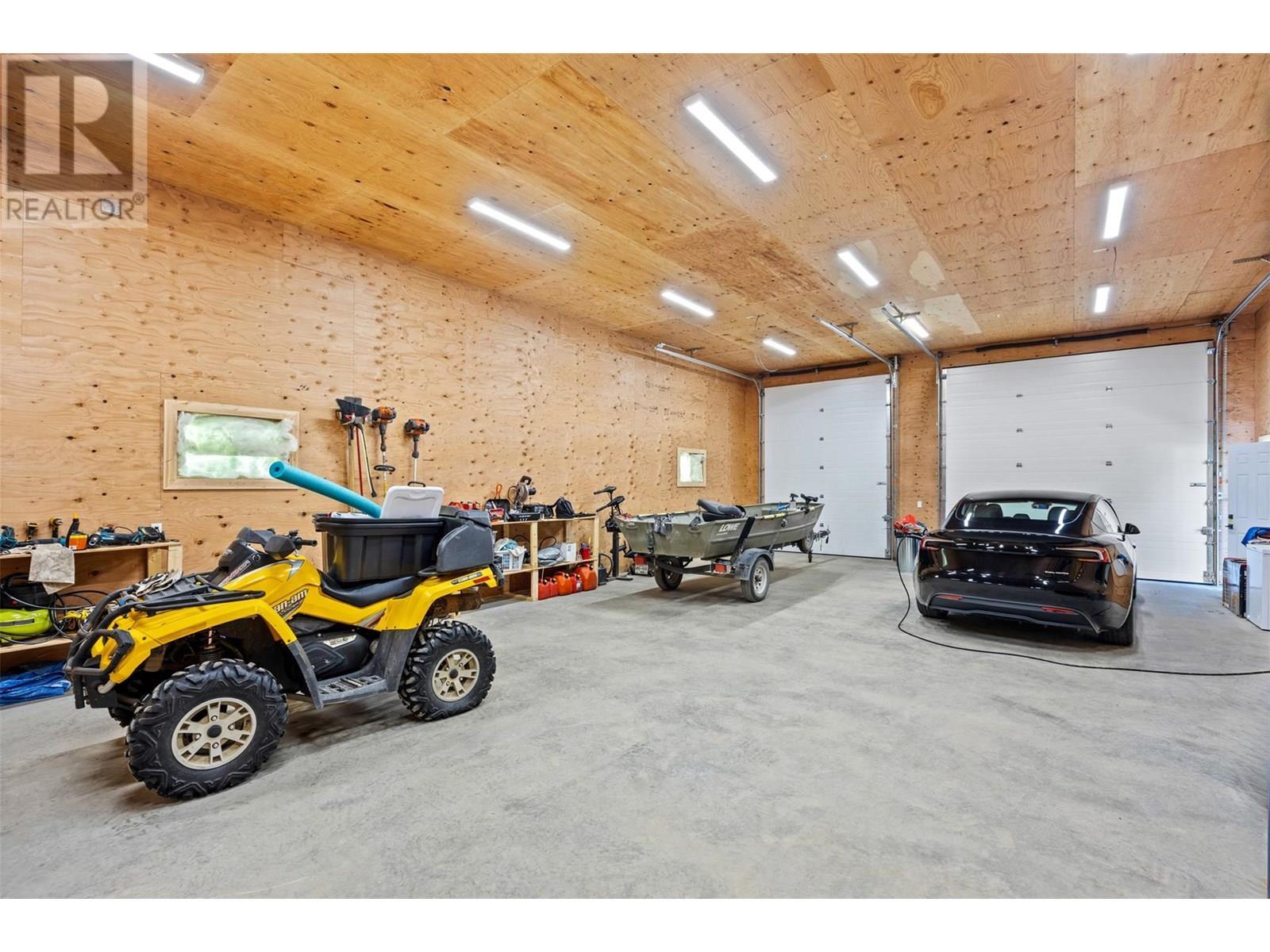 Detached garage - 365 Riverwind Drive, Chase, BC - Indoor Photo Showing Garage