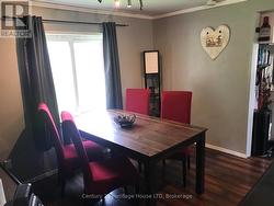 dining room with lots of light -