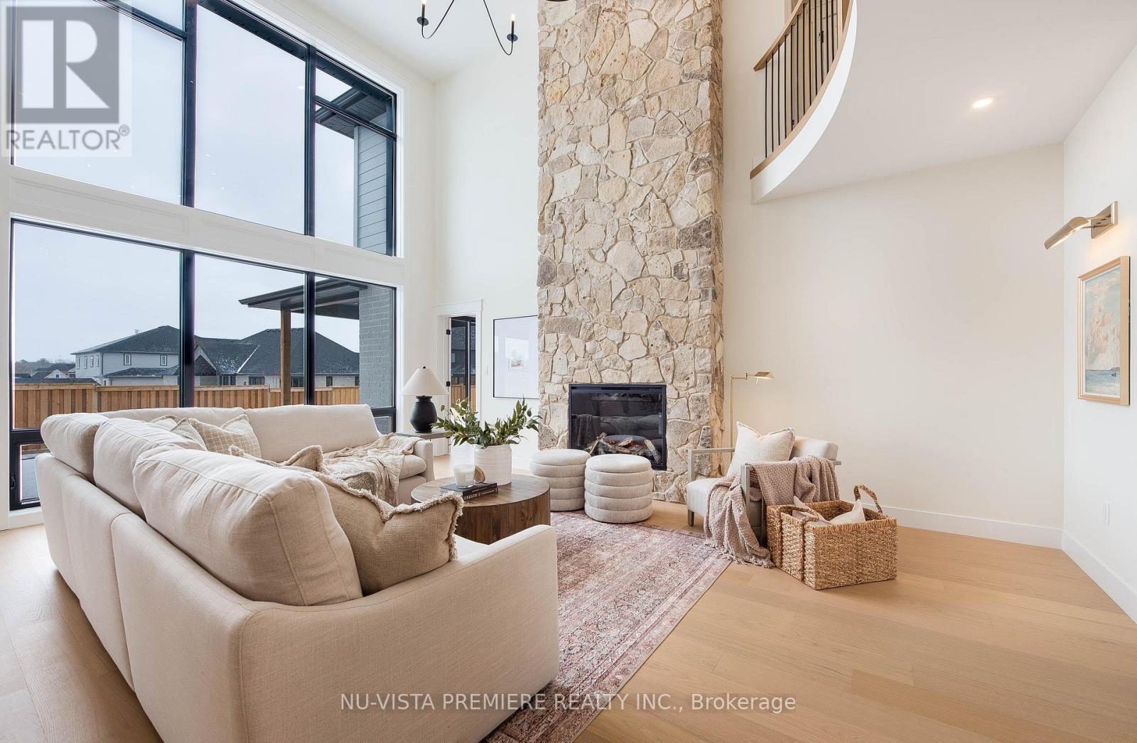 Lot 14 Harvest Lane, Thames Centre, ON - Indoor Photo Showing Living Room With Fireplace