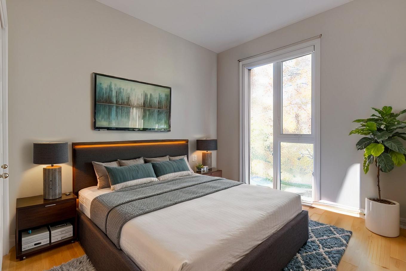 Chambre à coucher - 306-7700 Rue De Lavaltrie, Montréal (Mercier/Hochelaga-Maisonneuve), QC - Indoor Photo Showing Bedroom