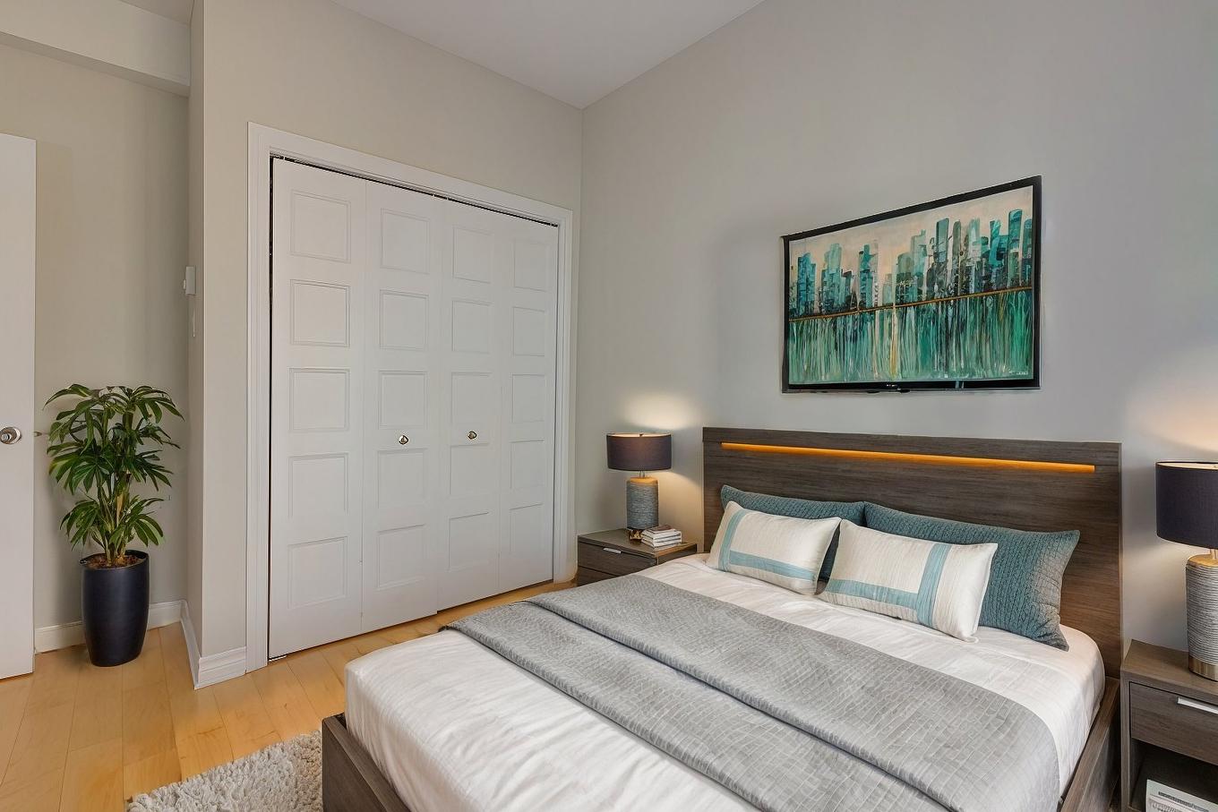 Chambre à coucher - 306-7700 Rue De Lavaltrie, Montréal (Mercier/Hochelaga-Maisonneuve), QC - Indoor Photo Showing Bedroom