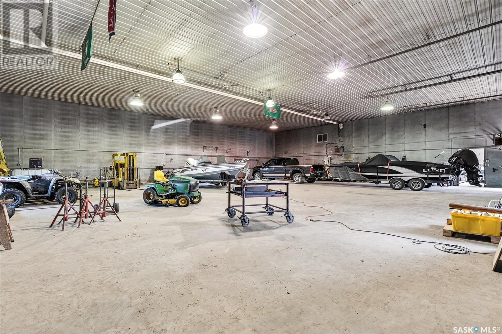 Stony Beach Acreage, Pense Rm No. 160, SK - Indoor Photo Showing Garage