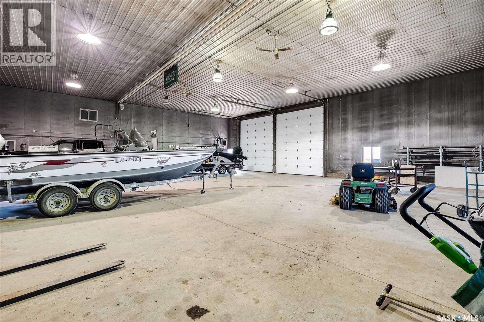Stony Beach Acreage, Pense Rm No. 160, SK - Indoor Photo Showing Garage
