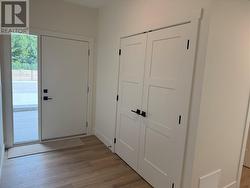 Spacious entry level entrance - door and closet -