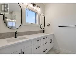 Primary ensuite with double vanity -