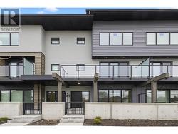 Entry level gated patio. -