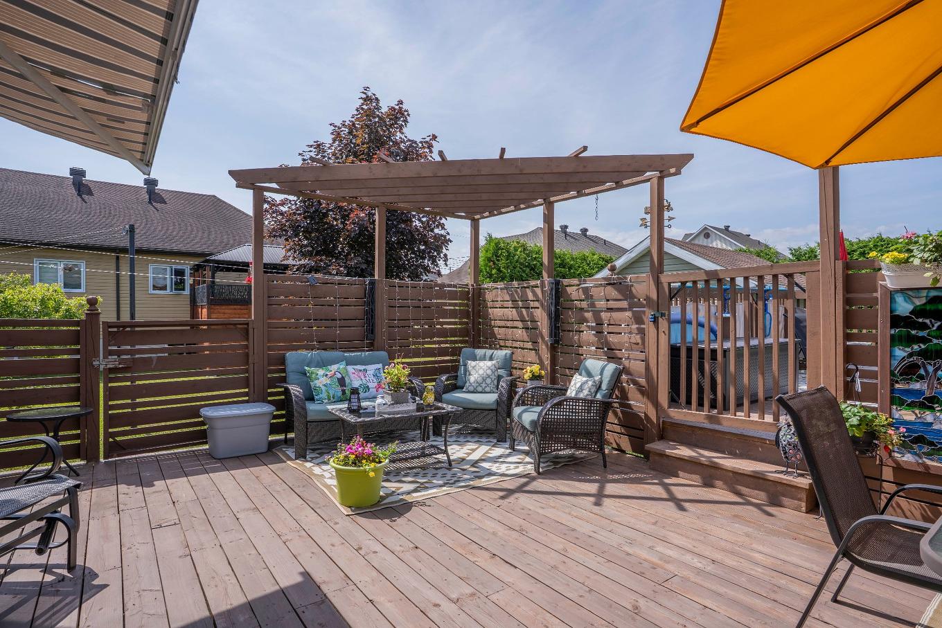 Terrasse - 1732 167E Rue, Saint-Georges, QC - Outdoor With Deck Patio Veranda With Exterior