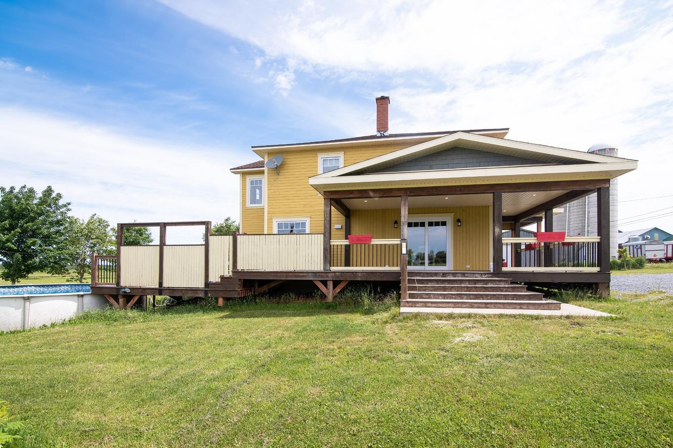 Back facade - 4191 4E Rang E., Sainte-Hélène-De-Kamouraska, QC - Outdoor With Deck Patio Veranda